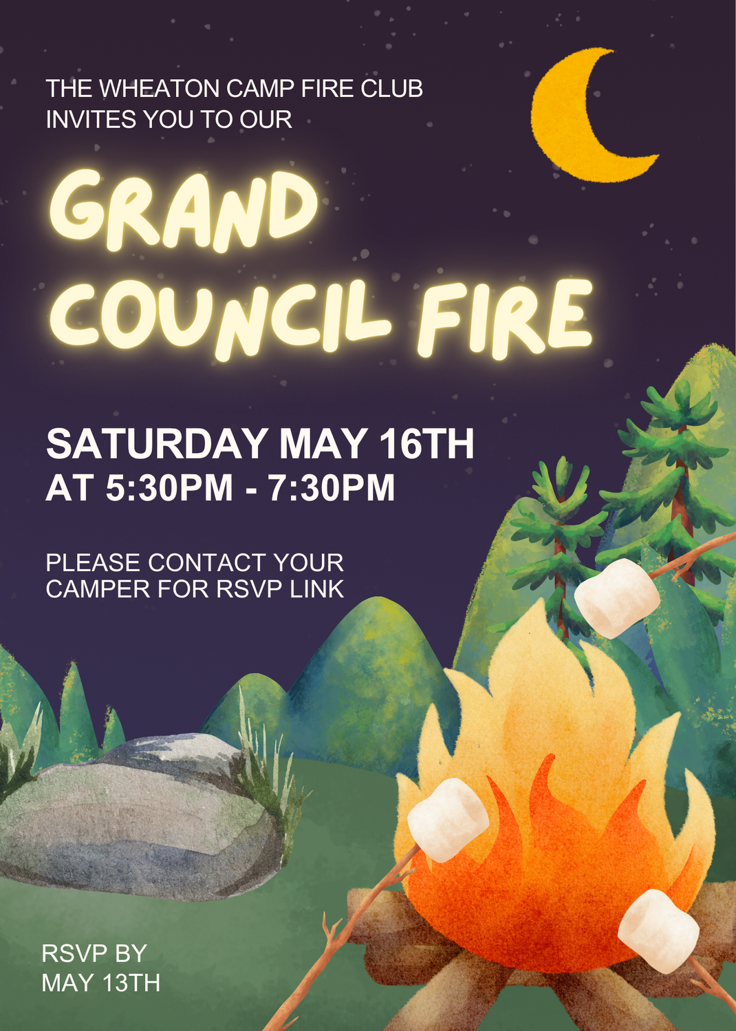 Grand Council Fire – Camp Fire Illinois Prairie